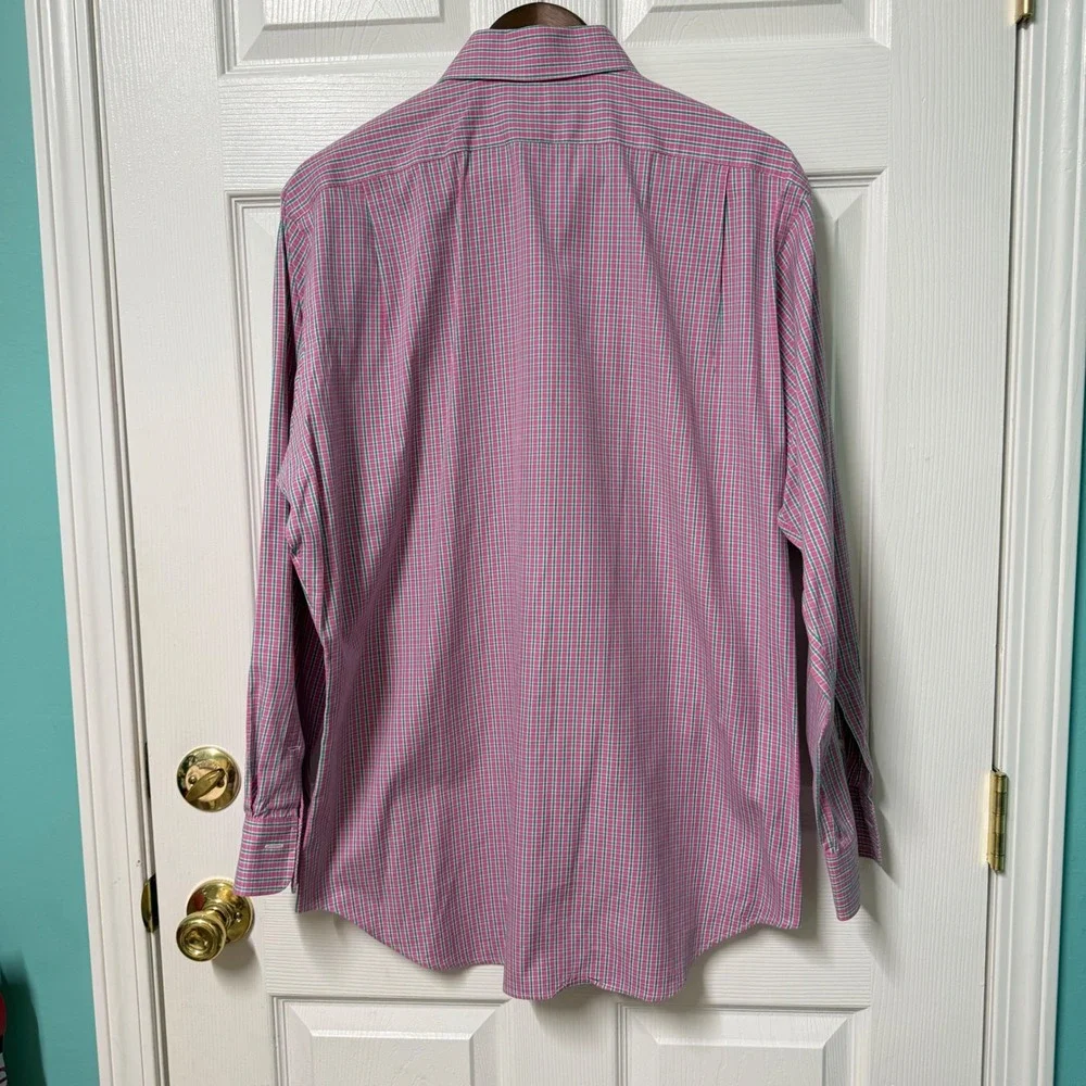 Polo Ralph Lauren Button Down Men 15.5 32/33‎ Regent Classic Fit Plaid Cotton
